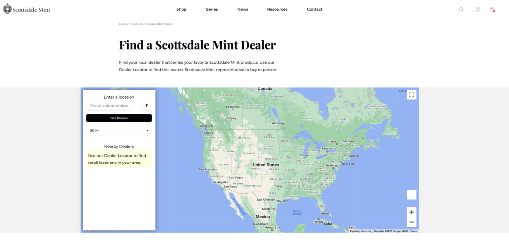 New Feature: Find A Dealer